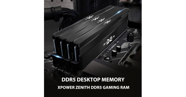 SP XPOWER Zenith 32GB×2 SP064GXLWU600FDF XPOWER Zenith DDR5 RGB Gaming UDIMM-Silicon Power